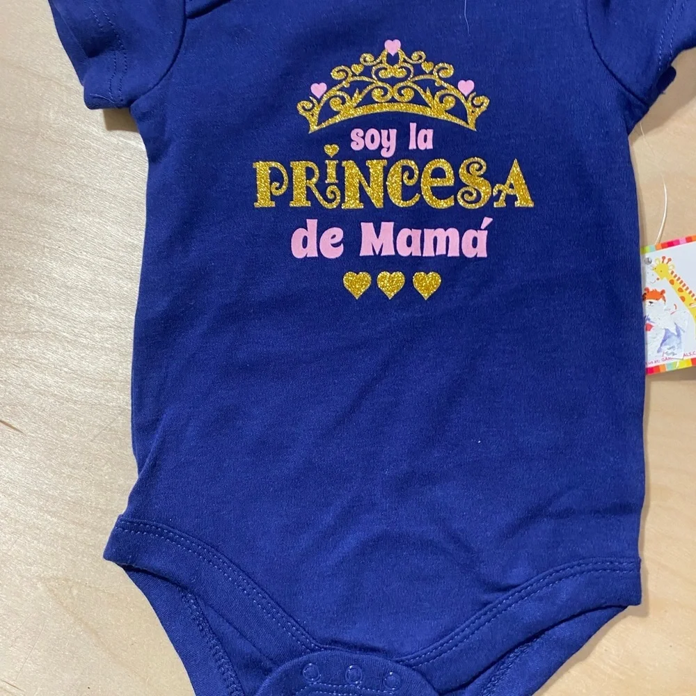 Garanimals Blue and Teal Bodysuit Trio 3-6 M (OQ)